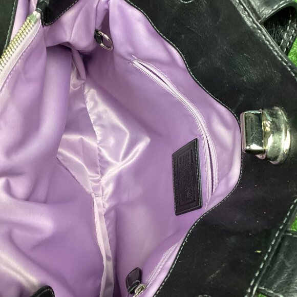 Coach Black Leather Satchel - Vintage - Picture 6 of 11